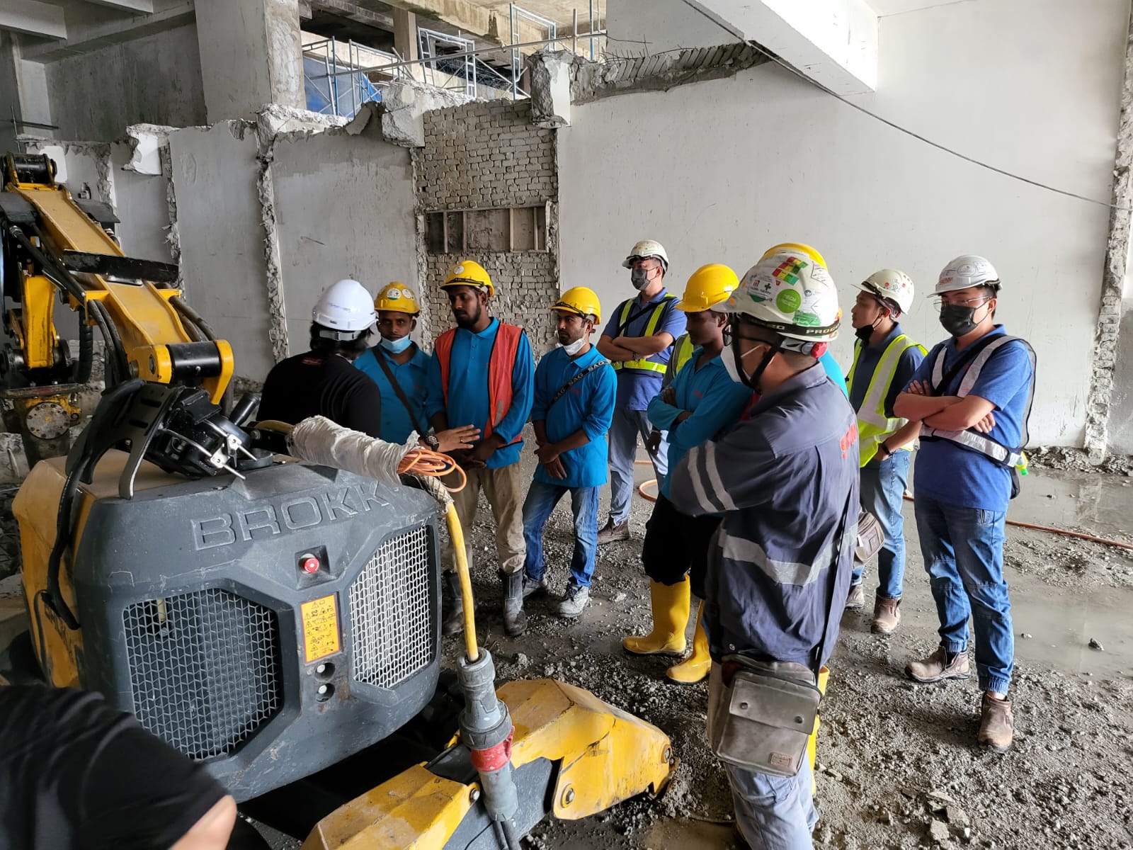 Brokk operator certificate training at site-4