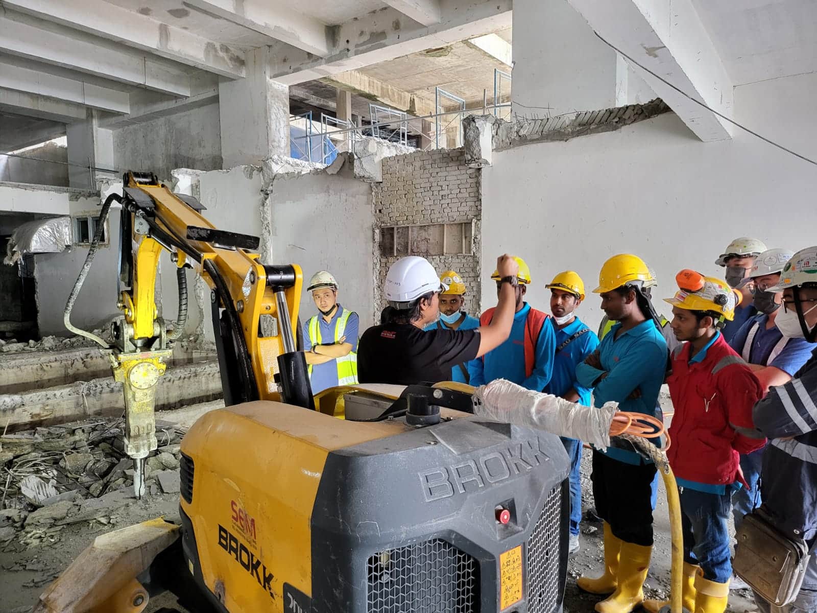 Brokk operator certificate training at site-5