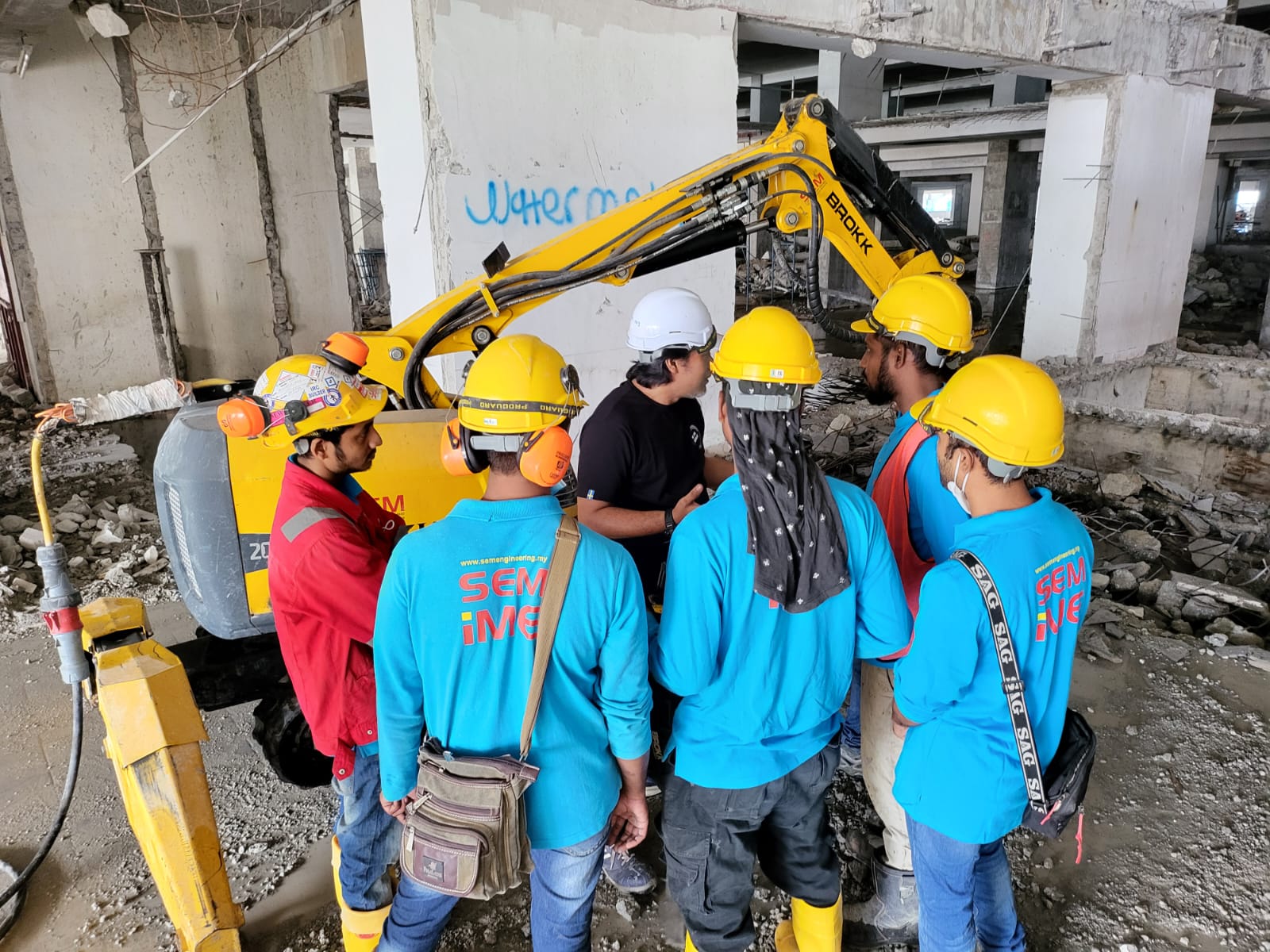 Brokk operator certificate training at site-6